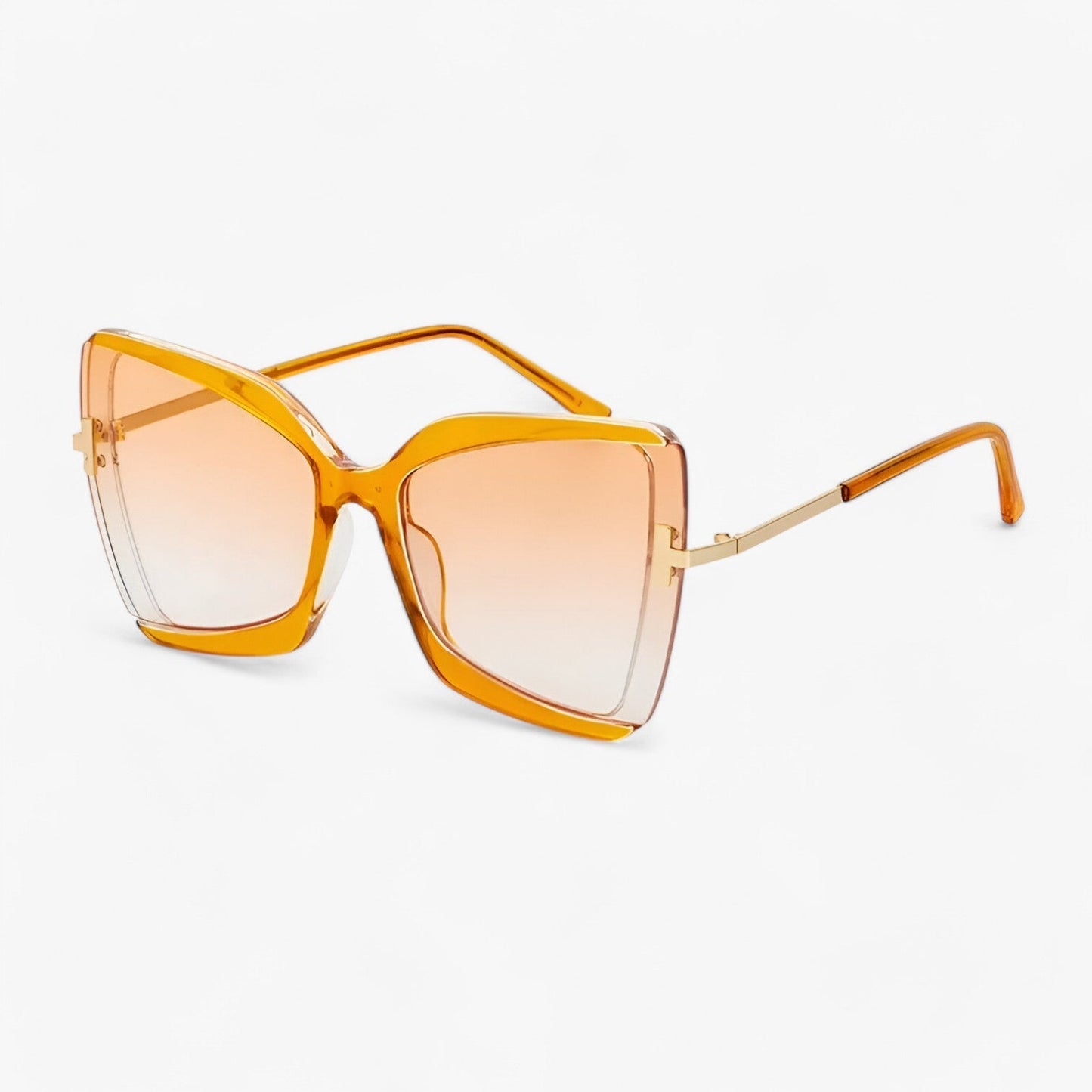 Andrea | Katteøje Sonnenbrille mit T-Beslag - gewagte Stil, lebendige Farben