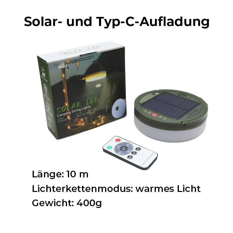 Tragbare, faltbare und wasserdichte Lichterkette