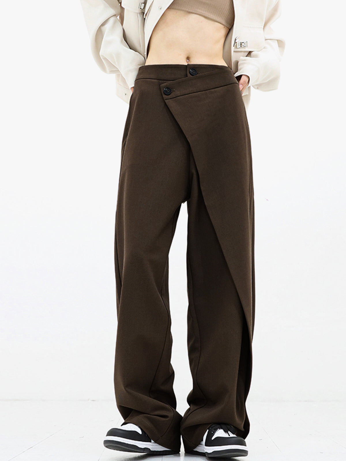 AMNA Style Revolution | Asymmetrische Baggy-Hose mit Komfort-Design
