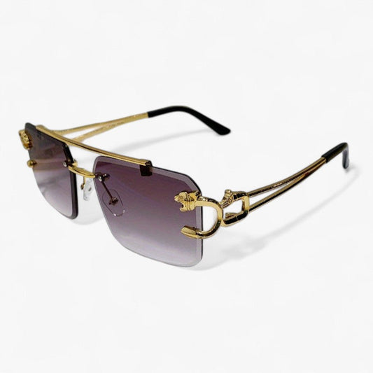 1 Paar modische quadratische rahmenlose Sonnenbrillen für Männer