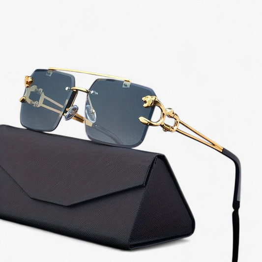 1 Paar modische quadratische rahmenlose Sonnenbrillen für Männer