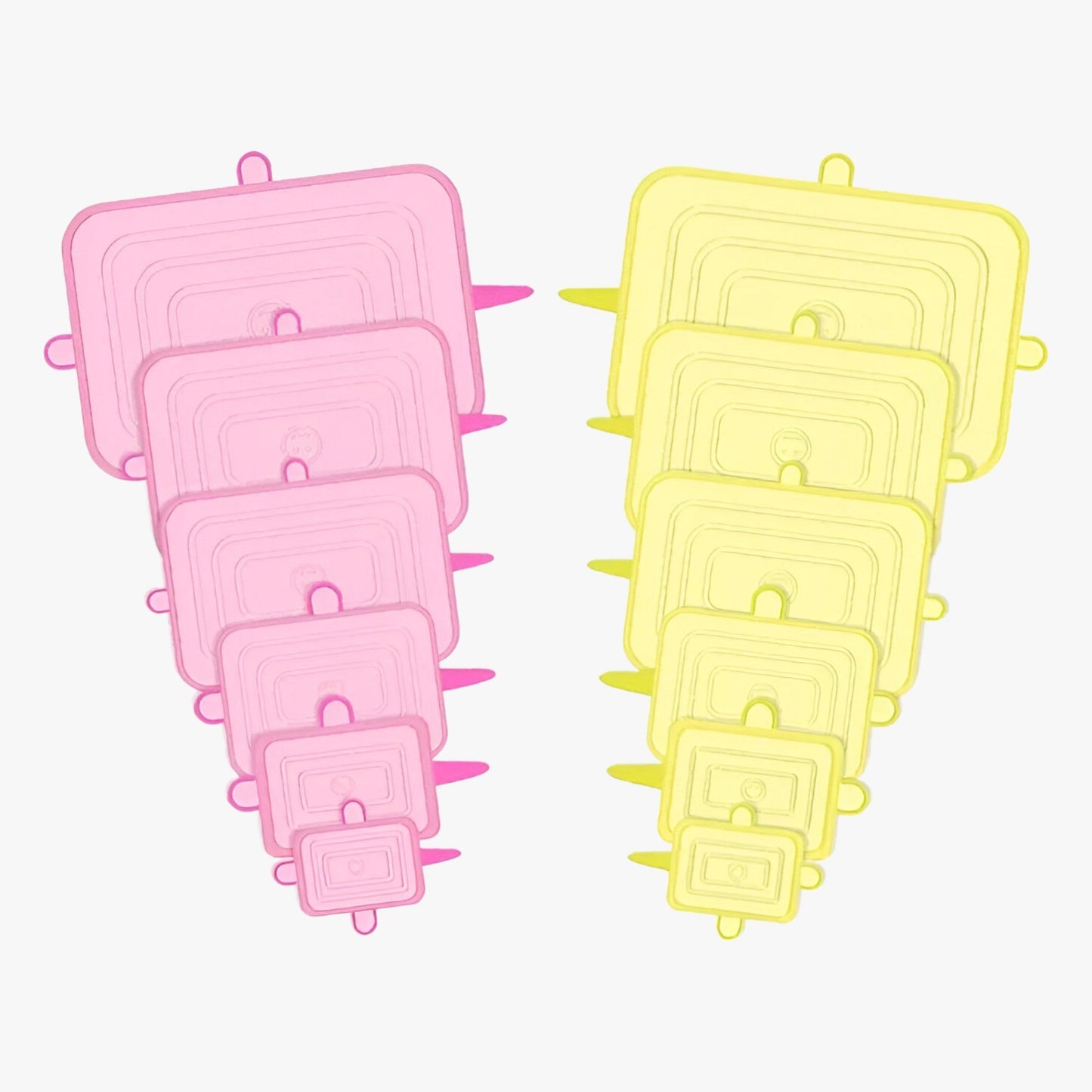 12 Stück Silikon Deckel | Nachhaltige, wiederverwendbare Lebensmitteldeckel