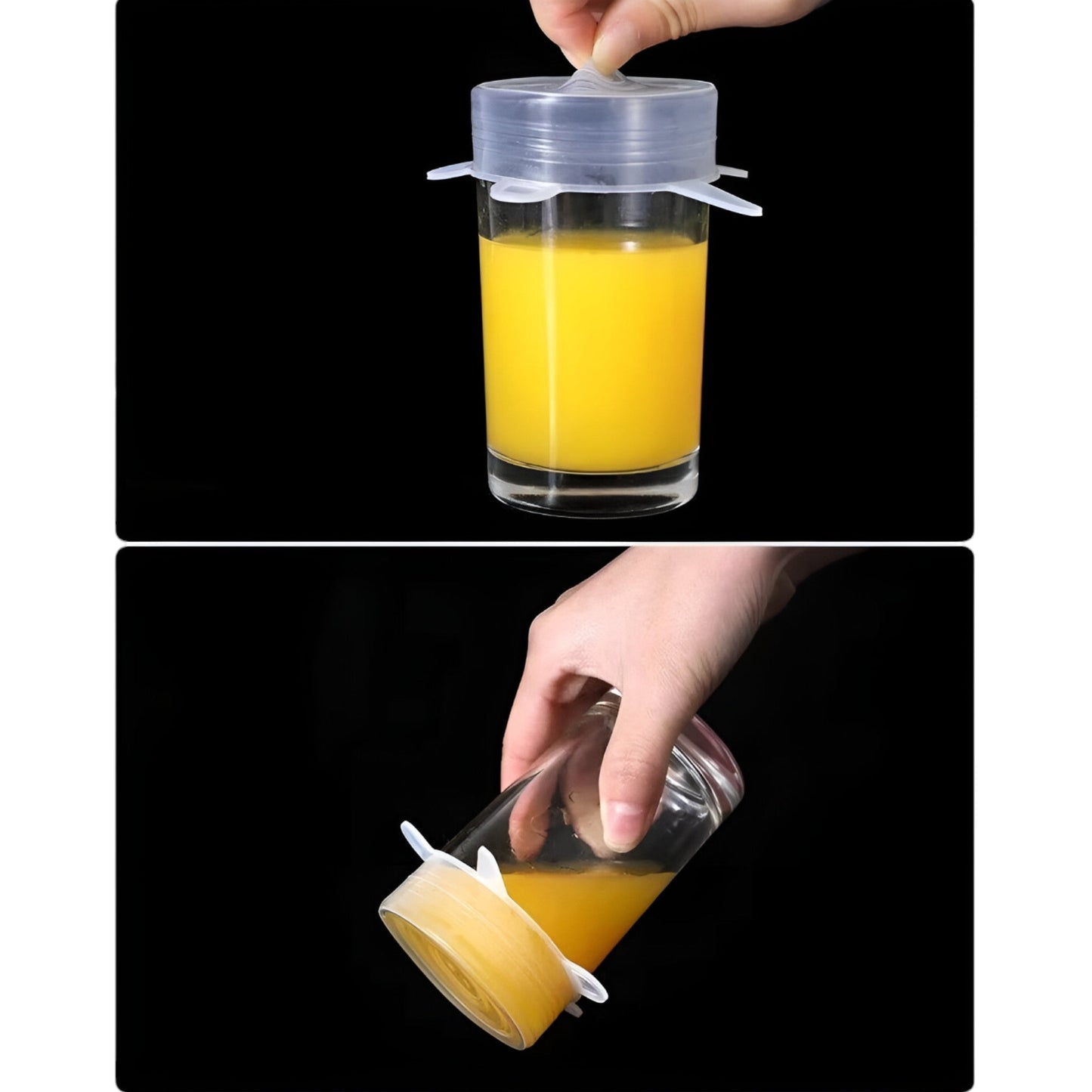 12 Stück Silikon Deckel | Nachhaltige, wiederverwendbare Lebensmitteldeckel