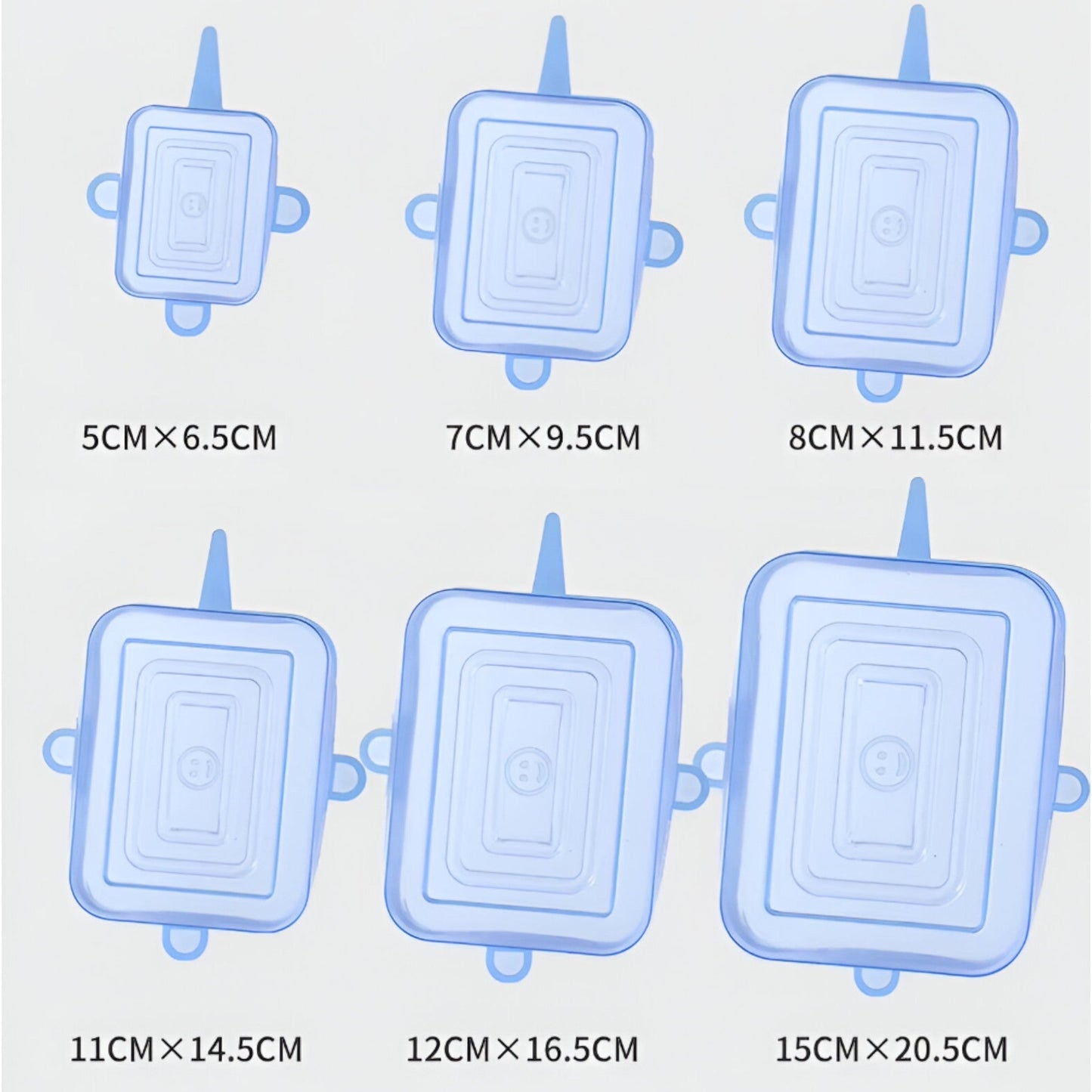12 Stück Silikon Deckel | Nachhaltige, wiederverwendbare Lebensmitteldeckel