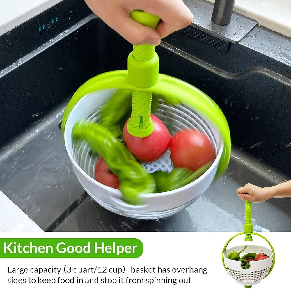 2 in 1 Salatschleuder Sieb