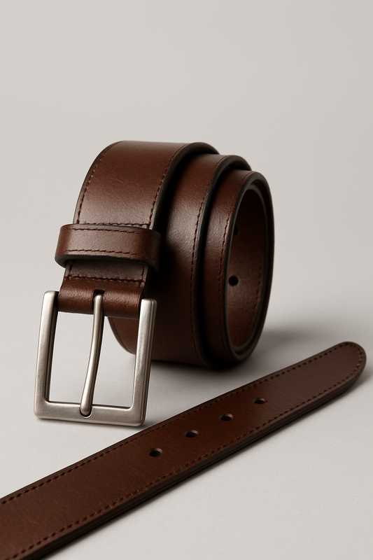 Milano | Klassischer Leder-Gürtel mit Metallschnalle