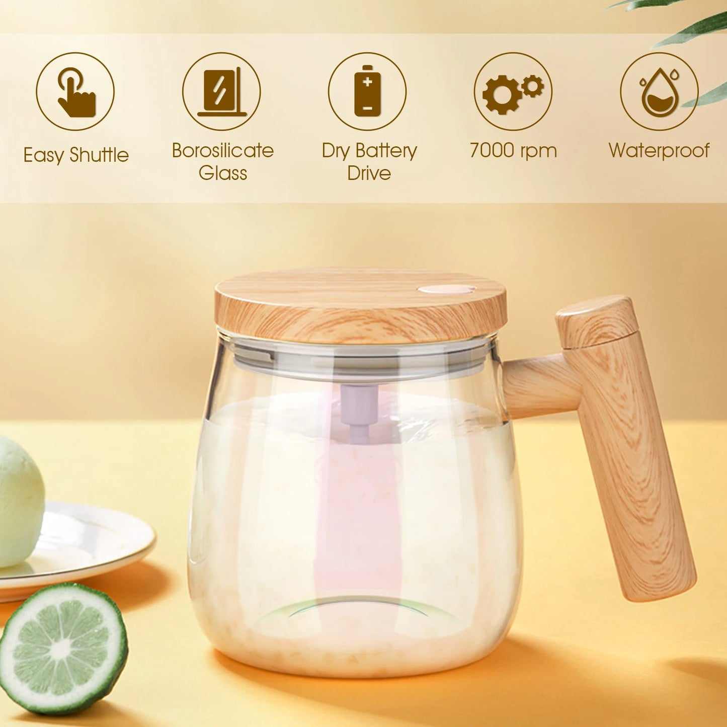 400ml Selbstumrührbecher