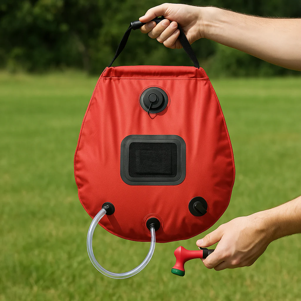 5-Gallonen-Solar-Duschbeutel Tragbare Outdoor-Heißwasserdusche für Camping