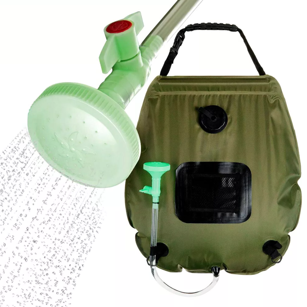 5-Gallonen-Solar-Duschbeutel Tragbare Outdoor-Heißwasserdusche für Camping