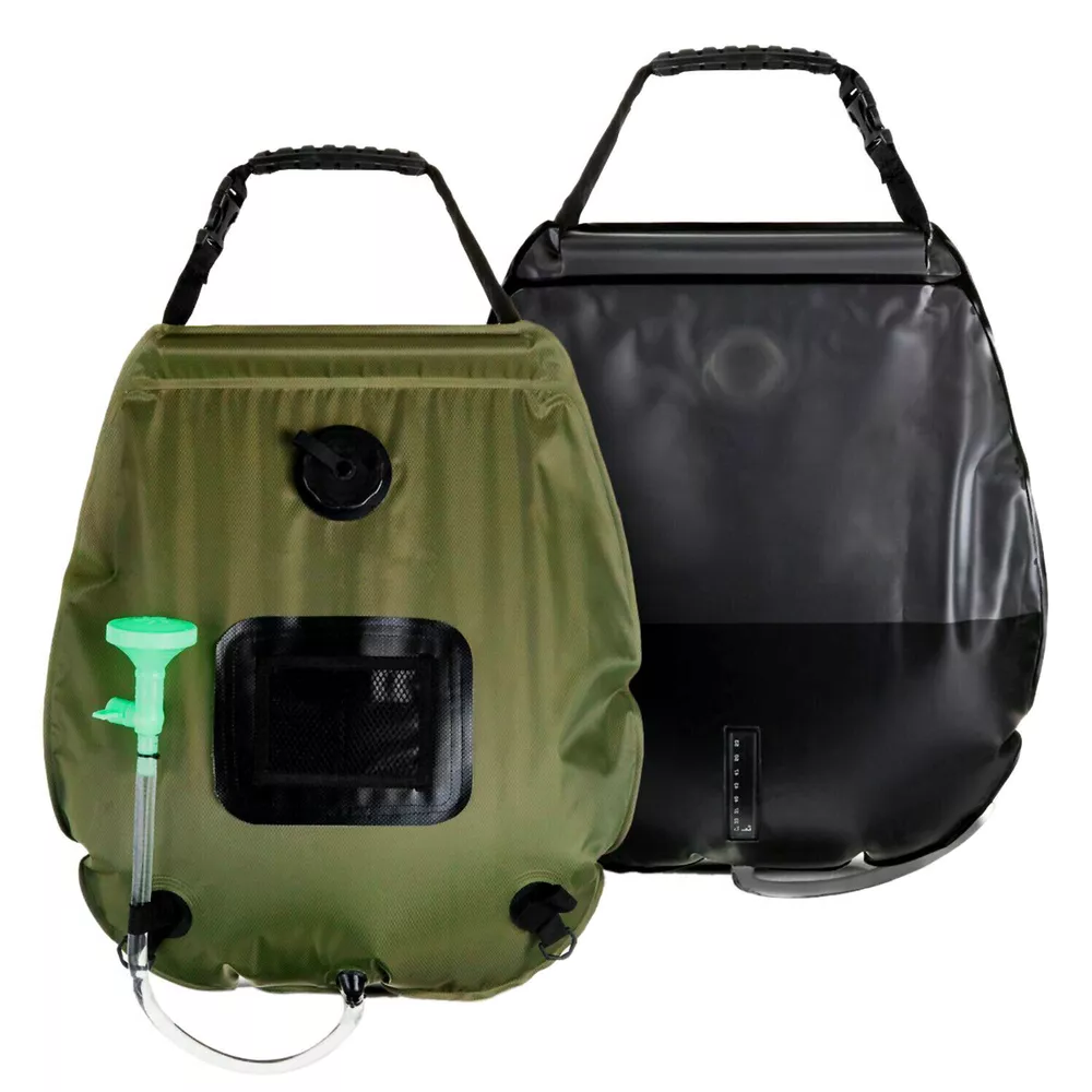 5-Gallonen-Solar-Duschbeutel Tragbare Outdoor-Heißwasserdusche für Camping