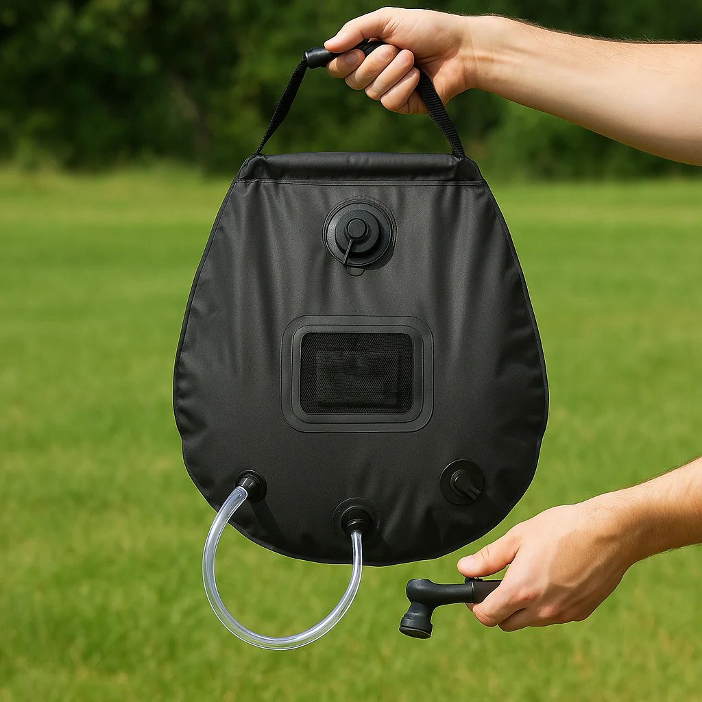5-Gallonen-Solar-Duschbeutel Tragbare Outdoor-Heißwasserdusche für Camping
