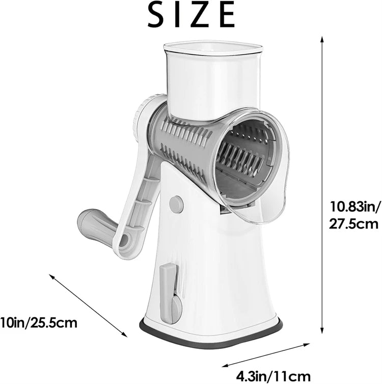 5-in-1 Rotierender Käsehobel - Gemüse-Schneider & Reibe