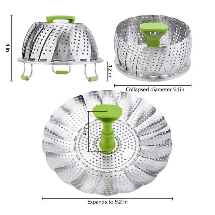 9-Zoll Edelstahl Lotus Dampfgarer
