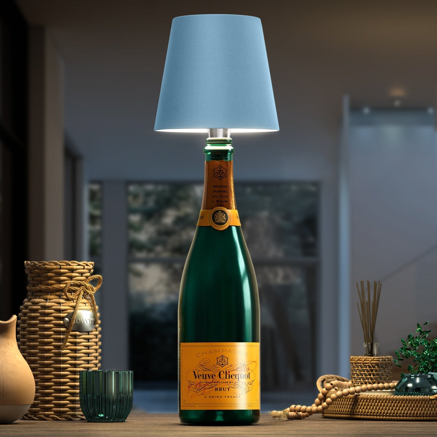ARIA - Flaschenlampe - Tragbare und Stilvolle Beleuchtung