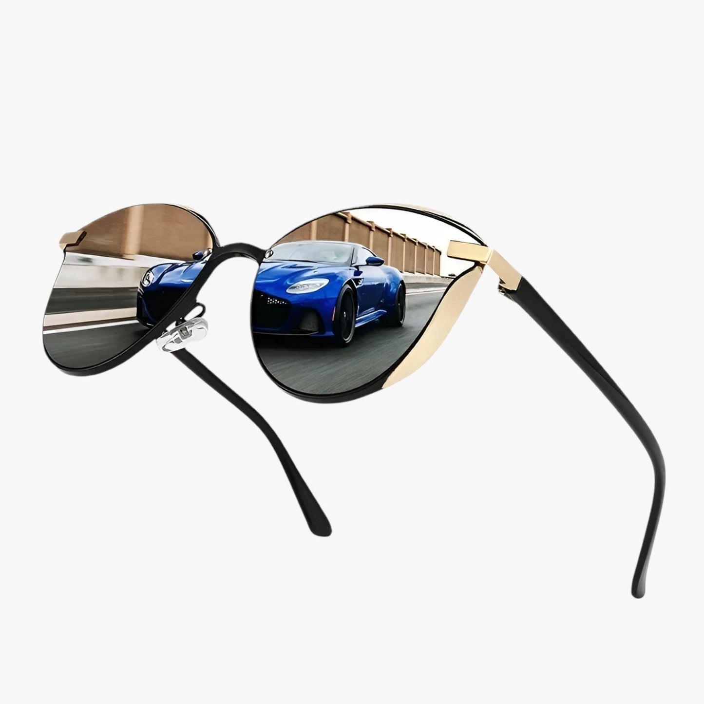 Adelina | Gepolarisierte runde Sonnenbrille – schicke UV-Schutz für Frauen