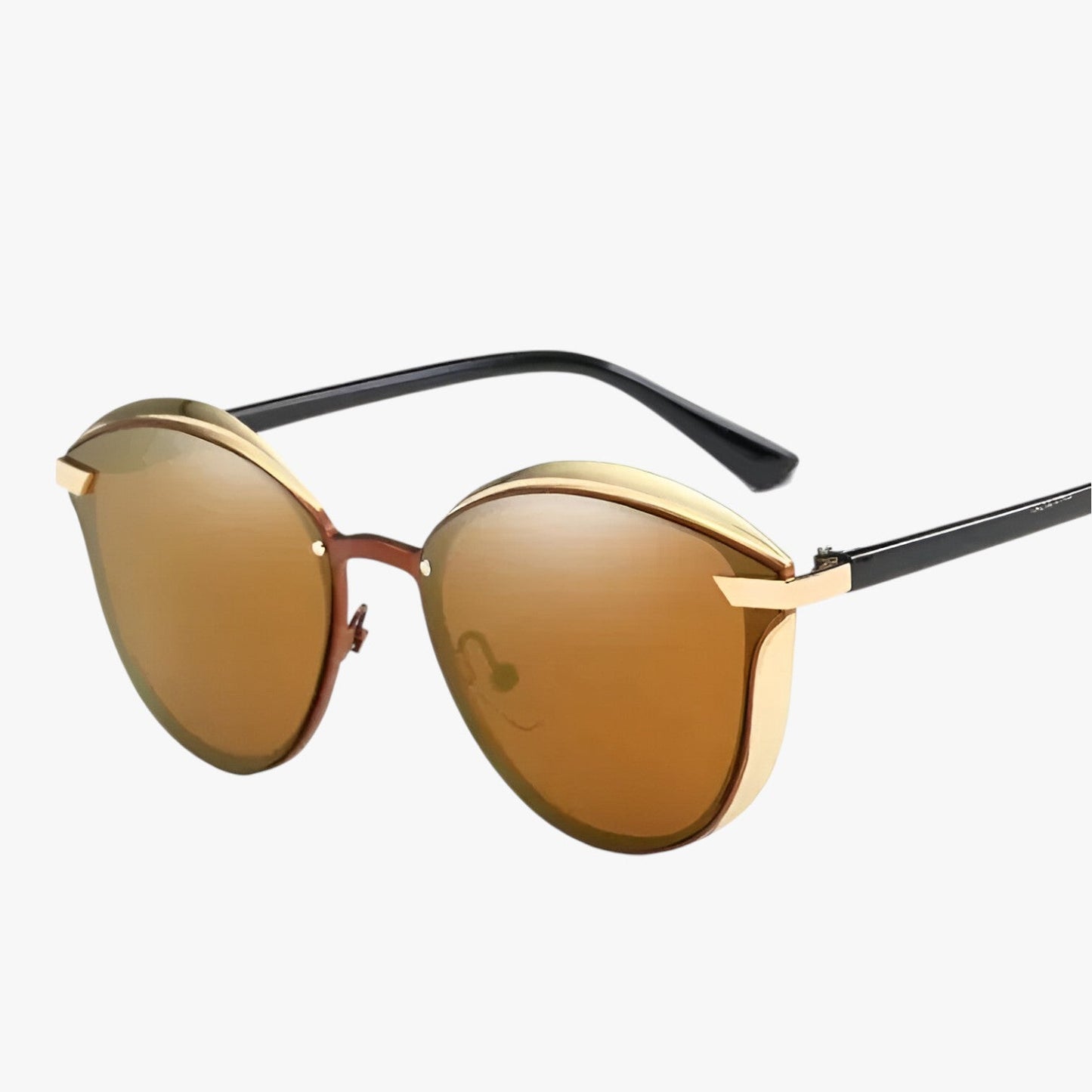 Adelina | Gepolarisierte runde Sonnenbrille – schicke UV-Schutz für Frauen