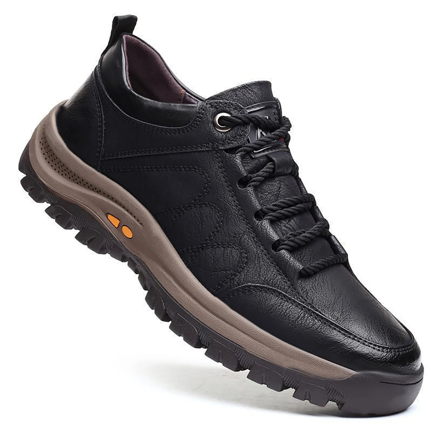 Anton | Bequeme Atmungsaktive Schuhe mit Handstich und Fußgewölbeunterstützung