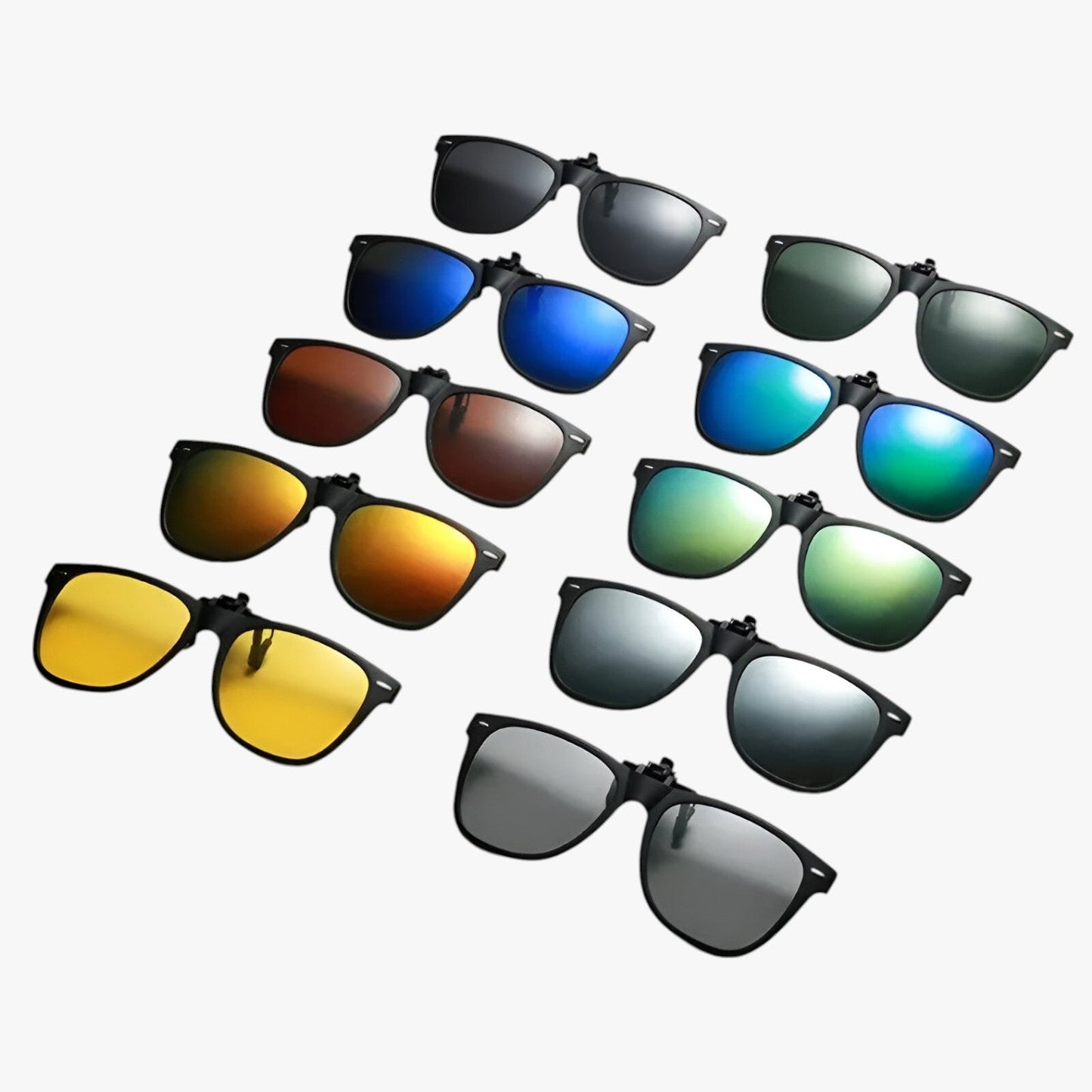 Archer | Flip-Up Polarisierte Fahrbrille – Klar Sicht Tag und Nacht