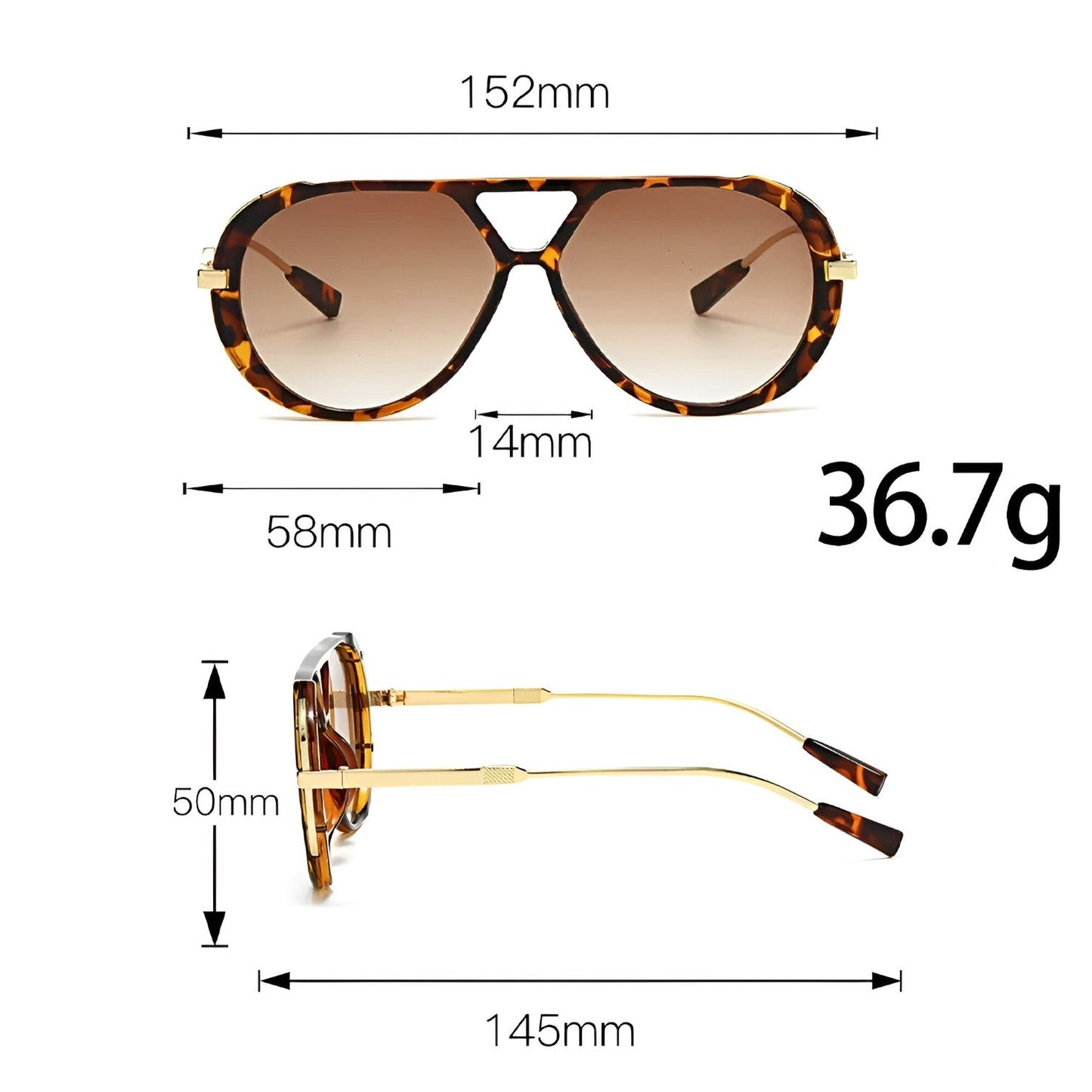 Arely | Trendige Sonnenbrille mit stilvollen Farbverlauf-Gläsern