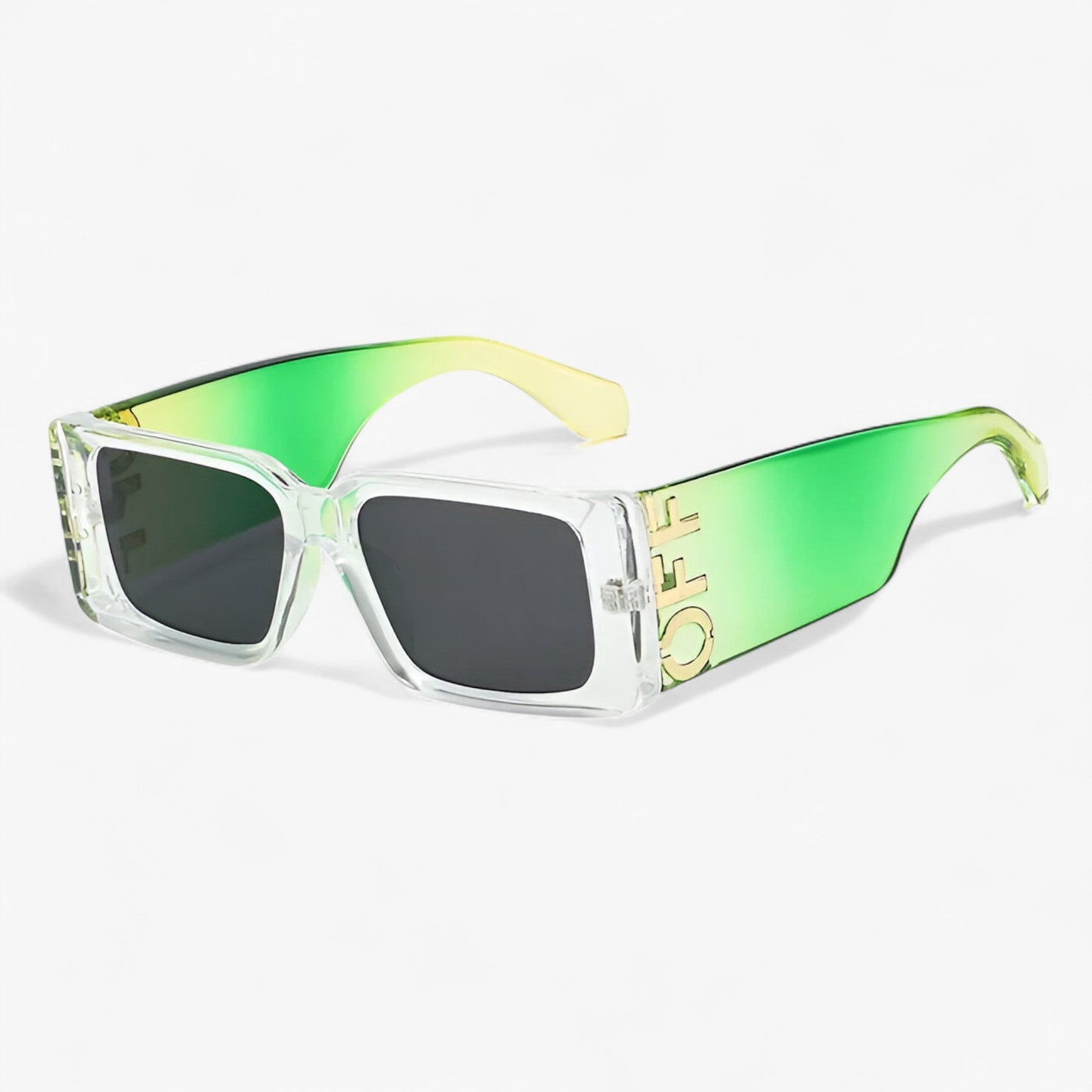 Arielle | Retro-Sonnenbrille mit quadratischem Rahmen und breiten Bügeln