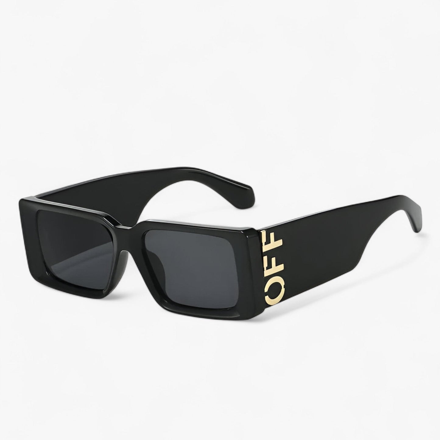 Arielle | Retro-Sonnenbrille mit quadratischem Rahmen und breiten Bügeln