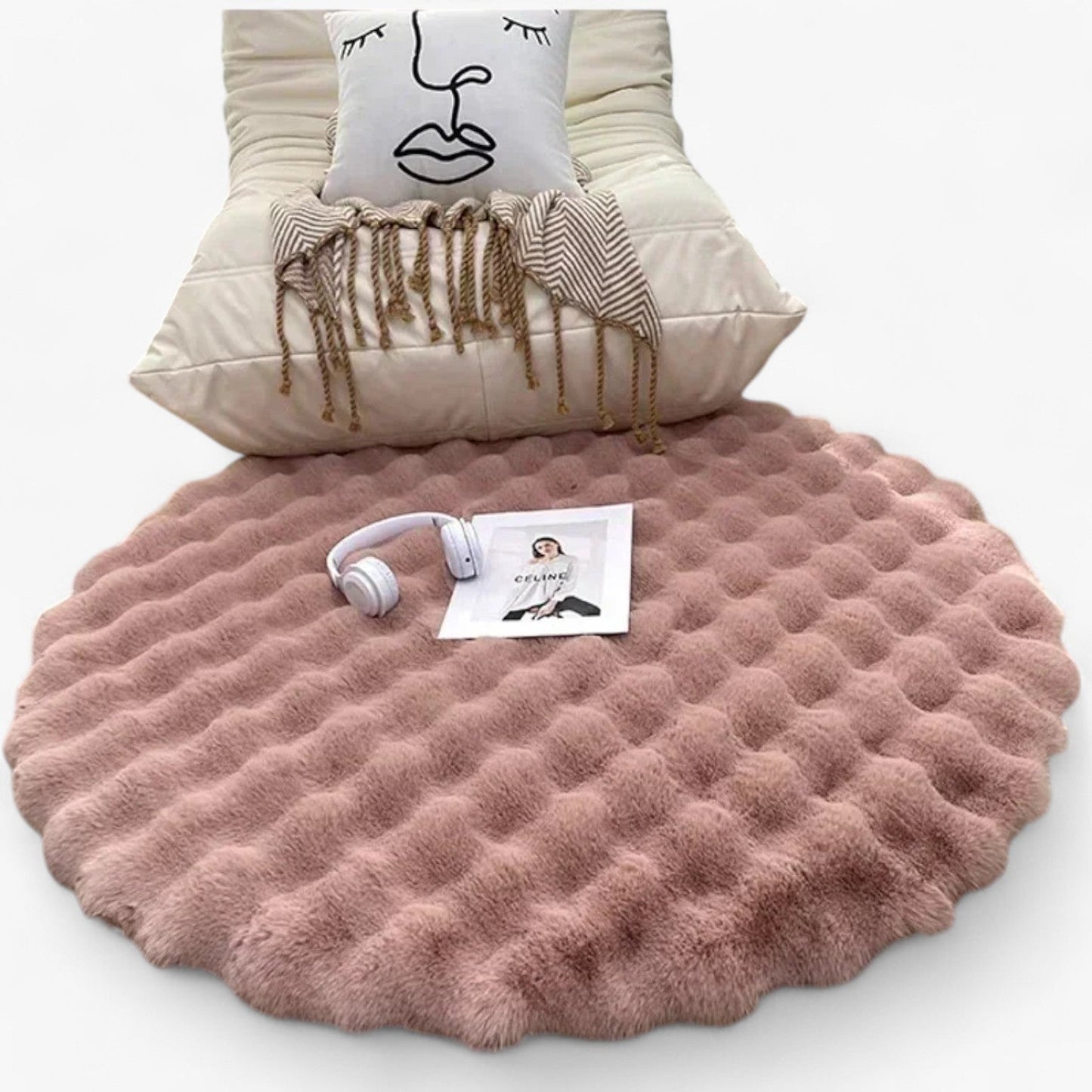 Arionna | Flauschiger rutschfester Teppich für Wohnzimmer und Schlafzimmer