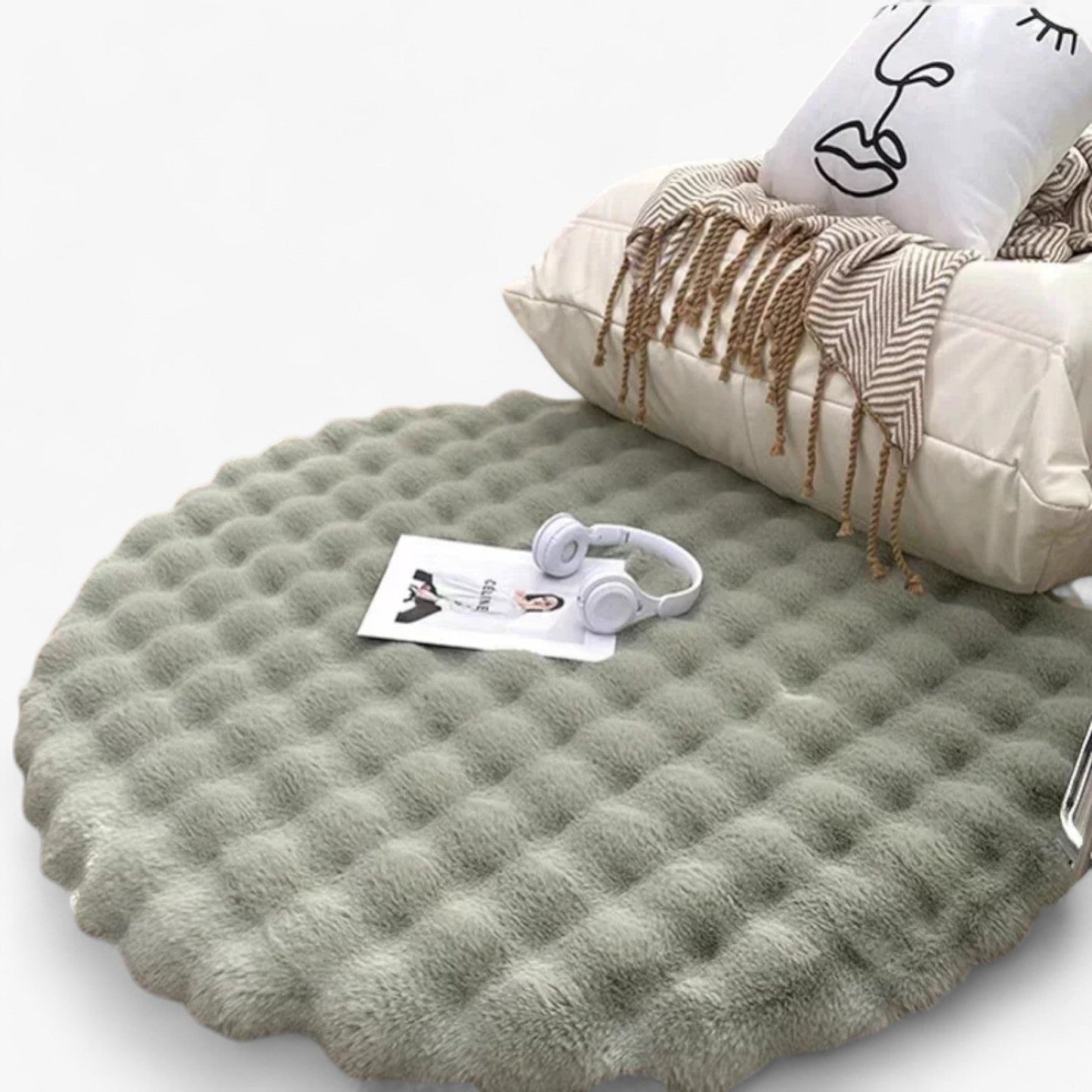 Arionna | Flauschiger rutschfester Teppich für Wohnzimmer und Schlafzimmer