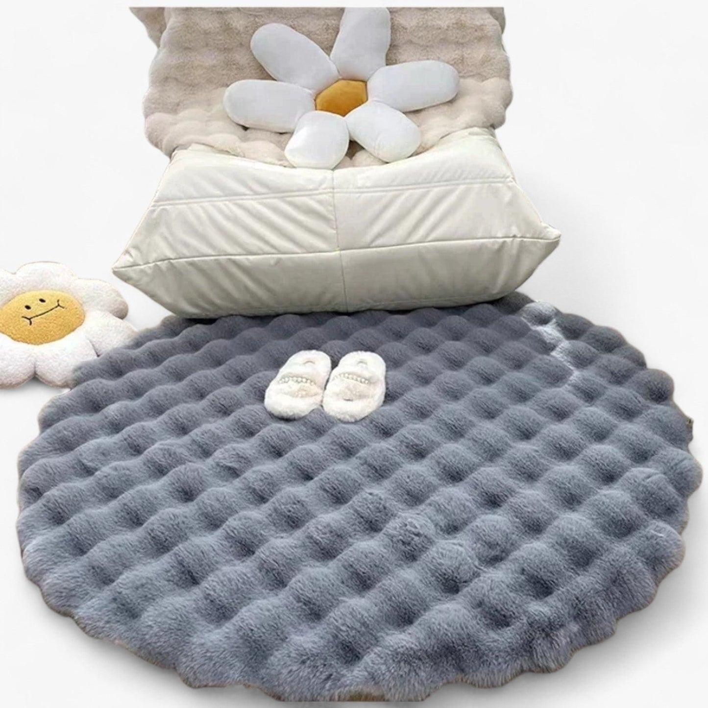 Arionna | Flauschiger rutschfester Teppich für Wohnzimmer und Schlafzimmer