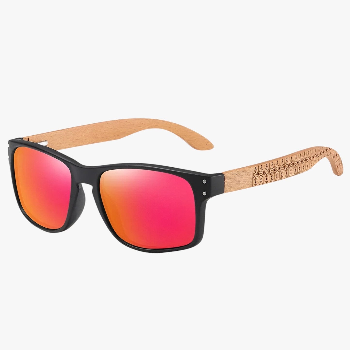 Arjun | Midnite Star Holzsonnenbrille – Stilvoller UV-Schutz für Männer