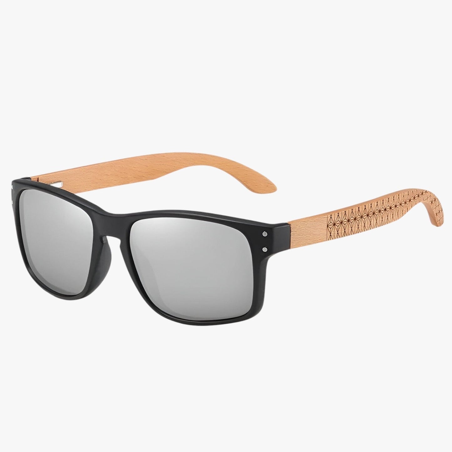 Arjun | Midnite Star Holzsonnenbrille – Stilvoller UV-Schutz für Männer