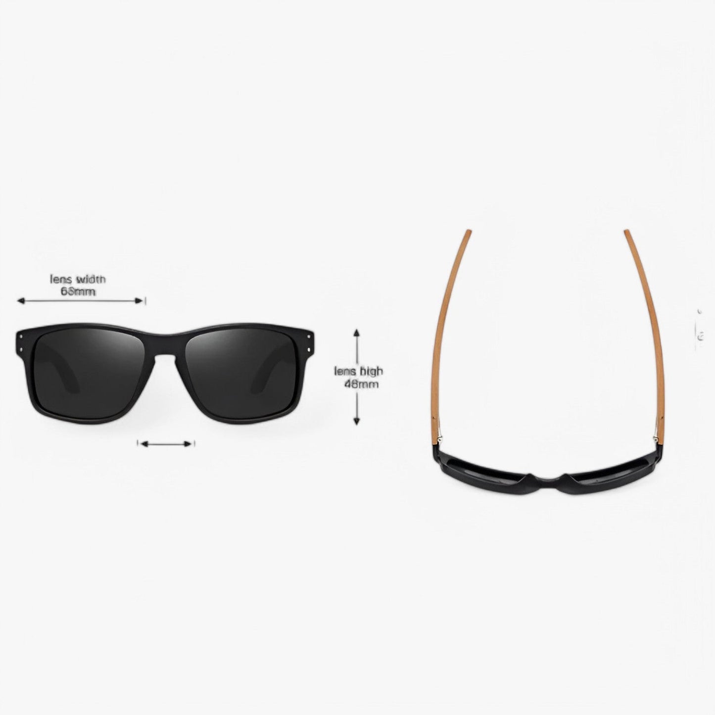 Arjun | Midnite Star Holzsonnenbrille – Stilvoller UV-Schutz für Männer