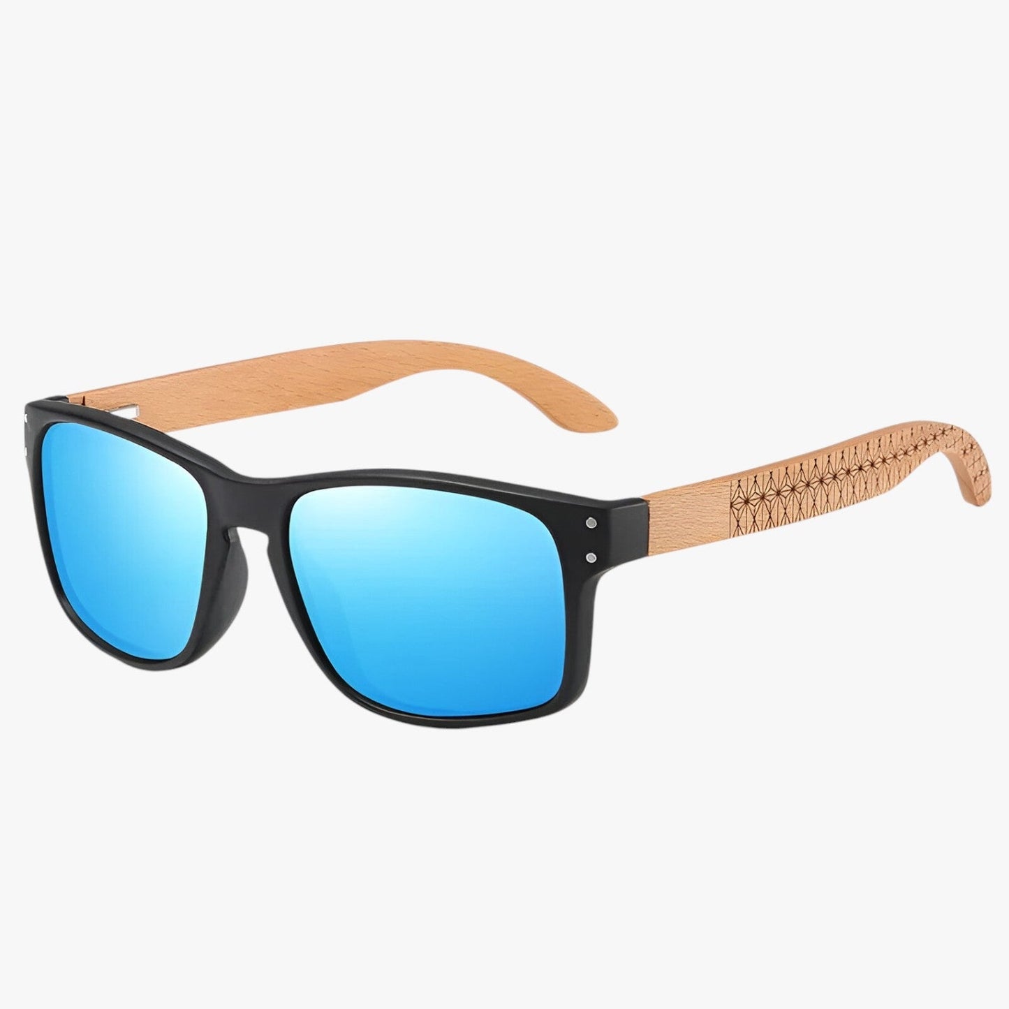 Arjun | Midnite Star Holzsonnenbrille – Stilvoller UV-Schutz für Männer