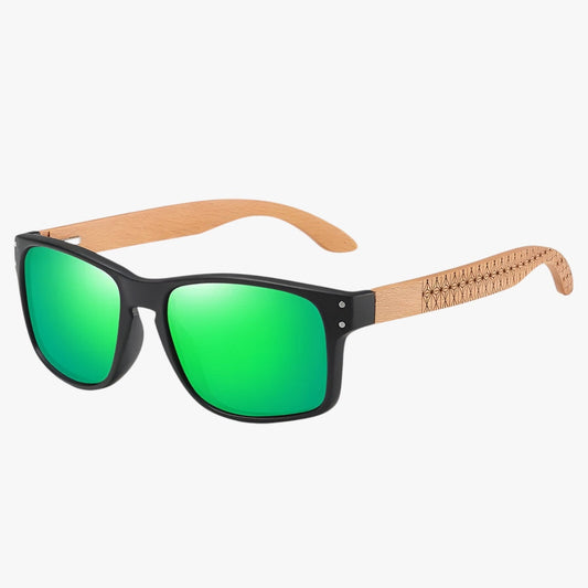 Arjun | Midnite Star Holzsonnenbrille – Stilvoller UV-Schutz für Männer