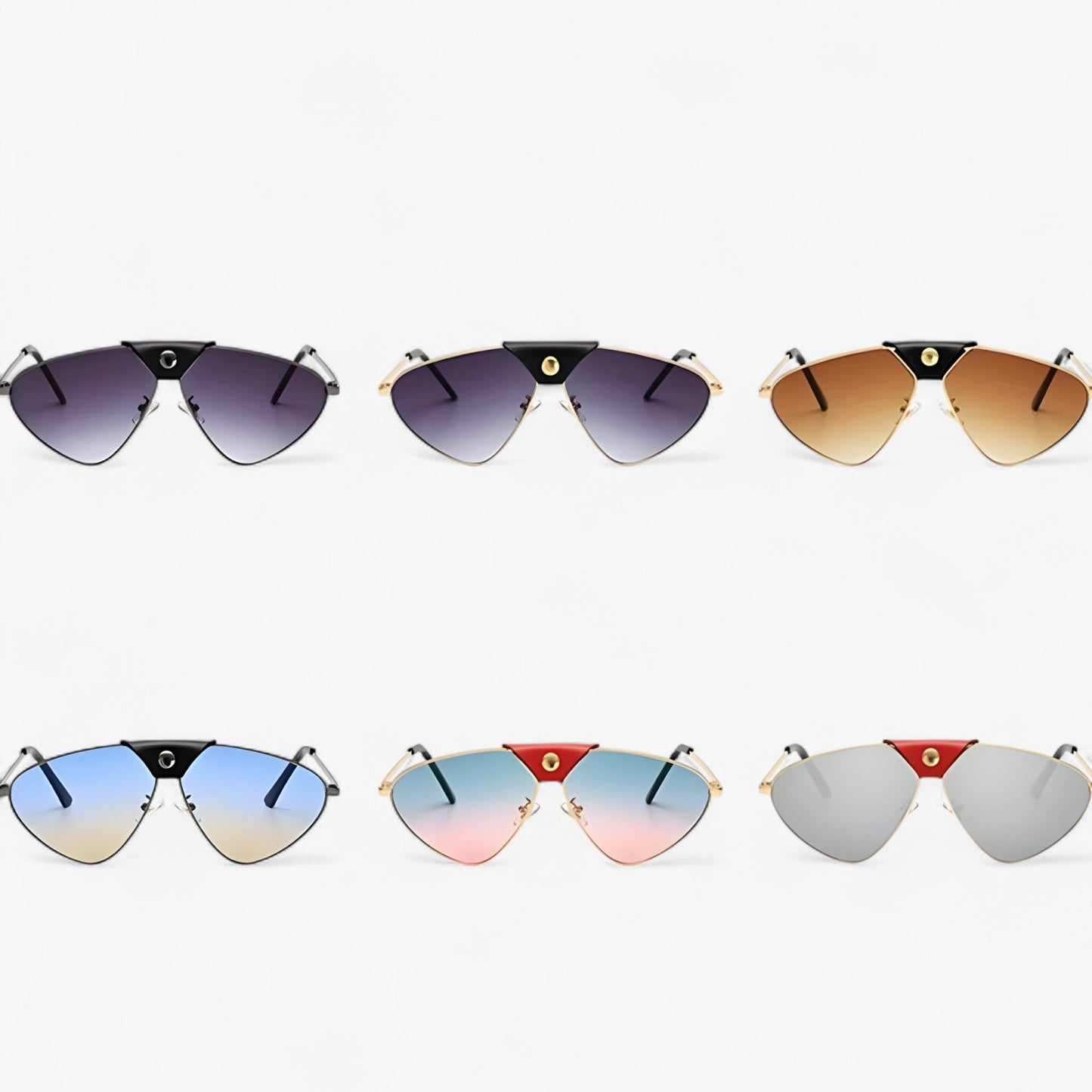 Arlo | Punk-Sonnenbrille aus Metall mit UV400 getönter Linse