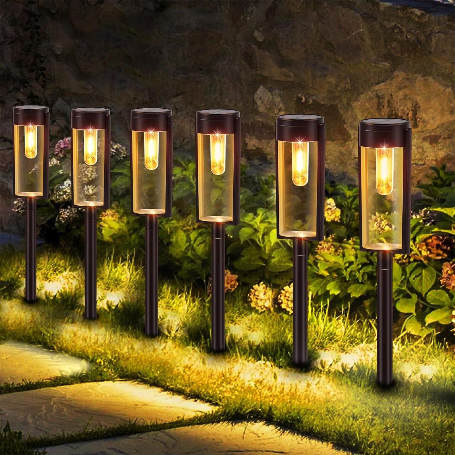 AuraGlow | Modern & Luxuriös Solar Gartenbeleuchtung | 1 + 1 GRATIS
