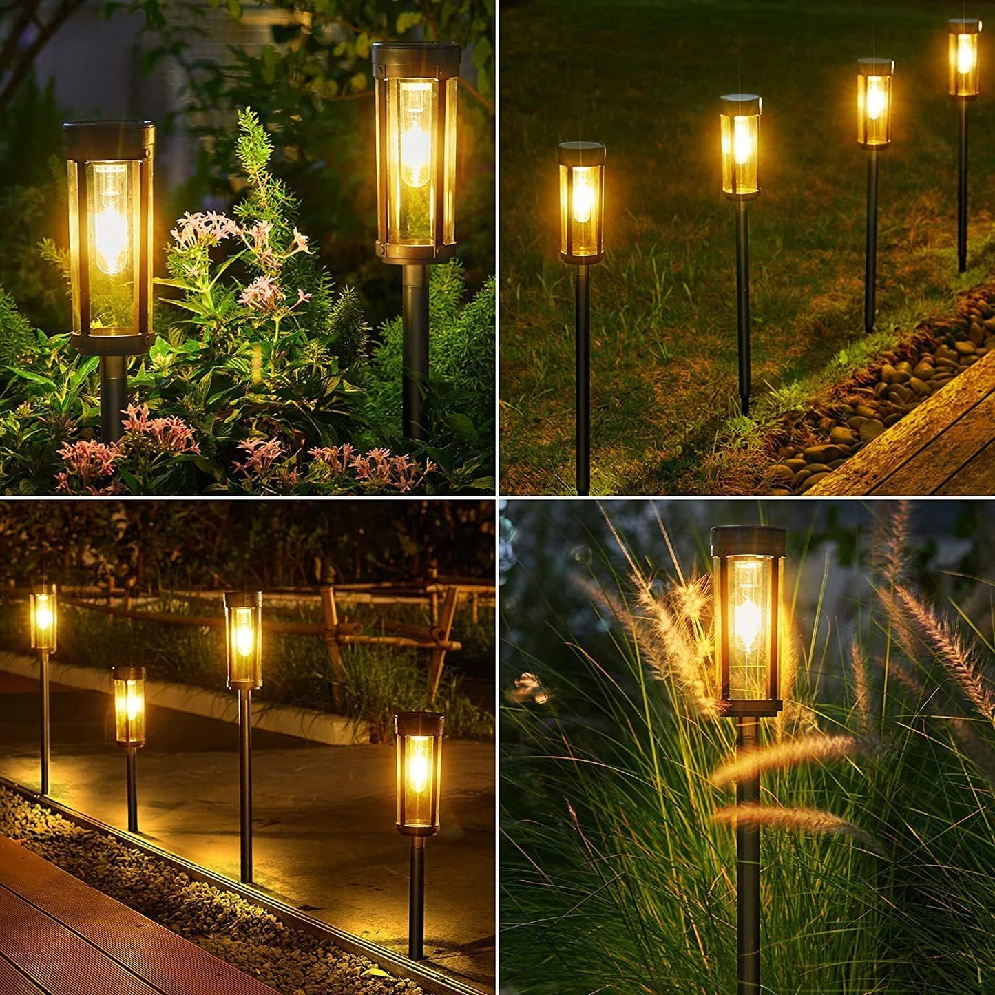 AuraGlow | Modern & Luxuriös Solar Gartenbeleuchtung | 1 + 1 GRATIS