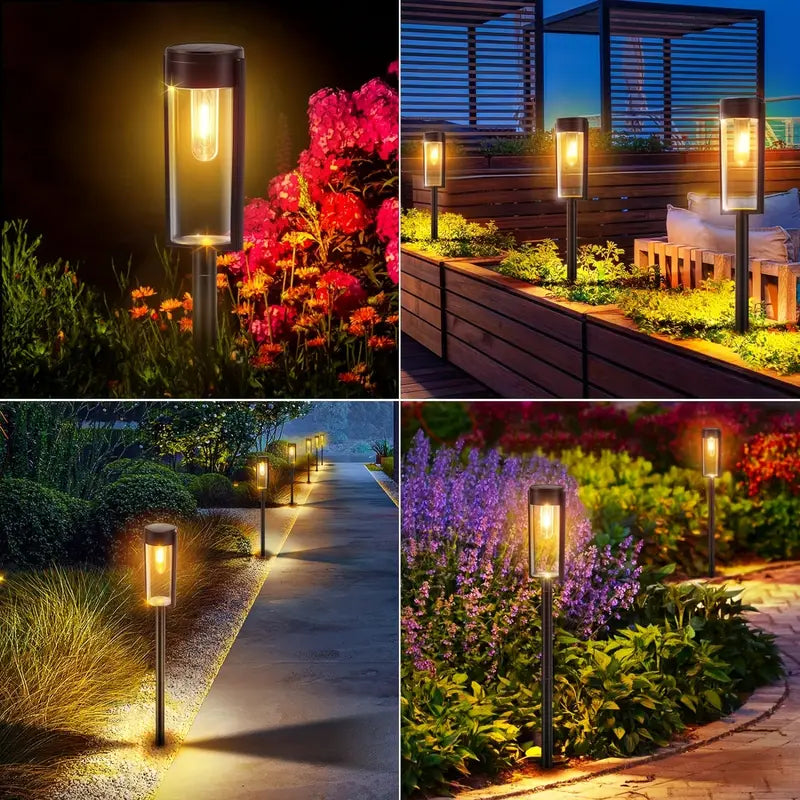 AuraGlow | Modern & Luxuriös Solar Gartenbeleuchtung | 1 + 1 GRATIS