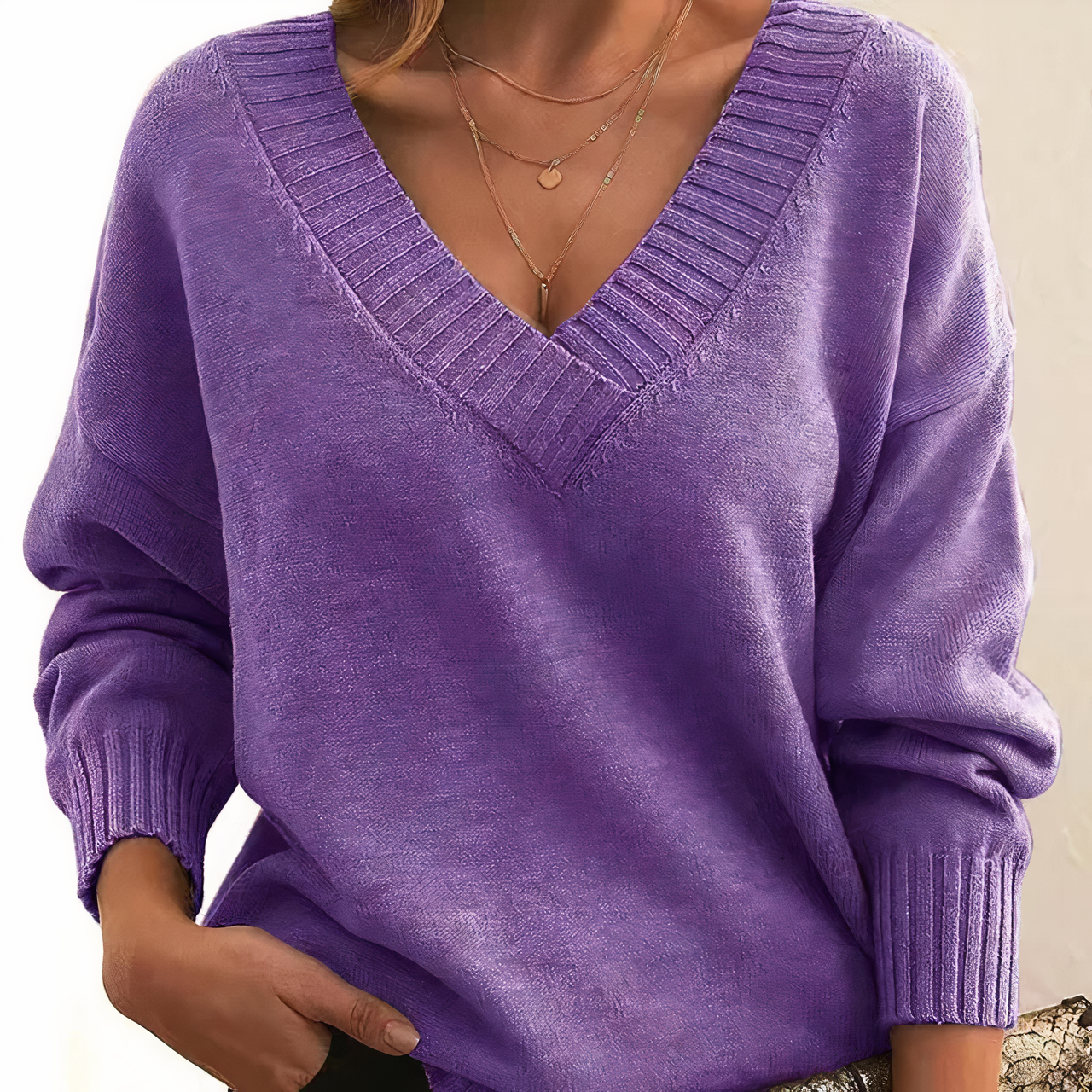 Aurélie | Eleganter Kashmir-Pullover für Stil und Komfort