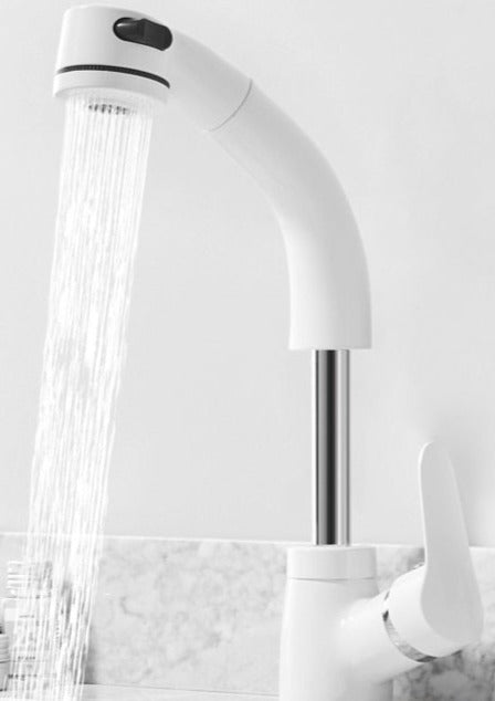 Ausziehbare Armatur für das Badezimmer in Messing Wasserhahn