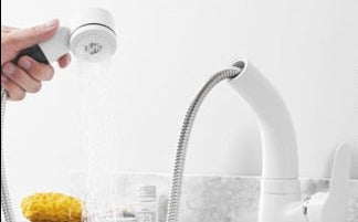Ausziehbare Armatur für das Badezimmer in Messing Wasserhahn