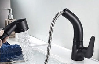 Ausziehbare Armatur für das Badezimmer in Messing Wasserhahn