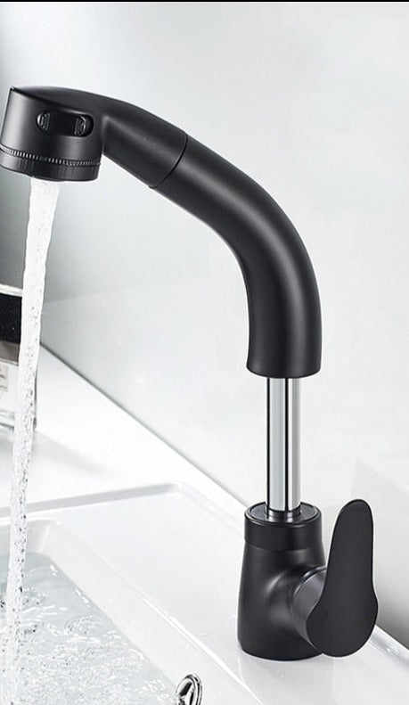 Ausziehbare Armatur für das Badezimmer in Messing Wasserhahn