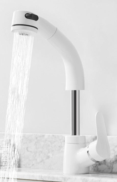 Ausziehbare Armatur für das Badezimmer in Messing Wasserhahn