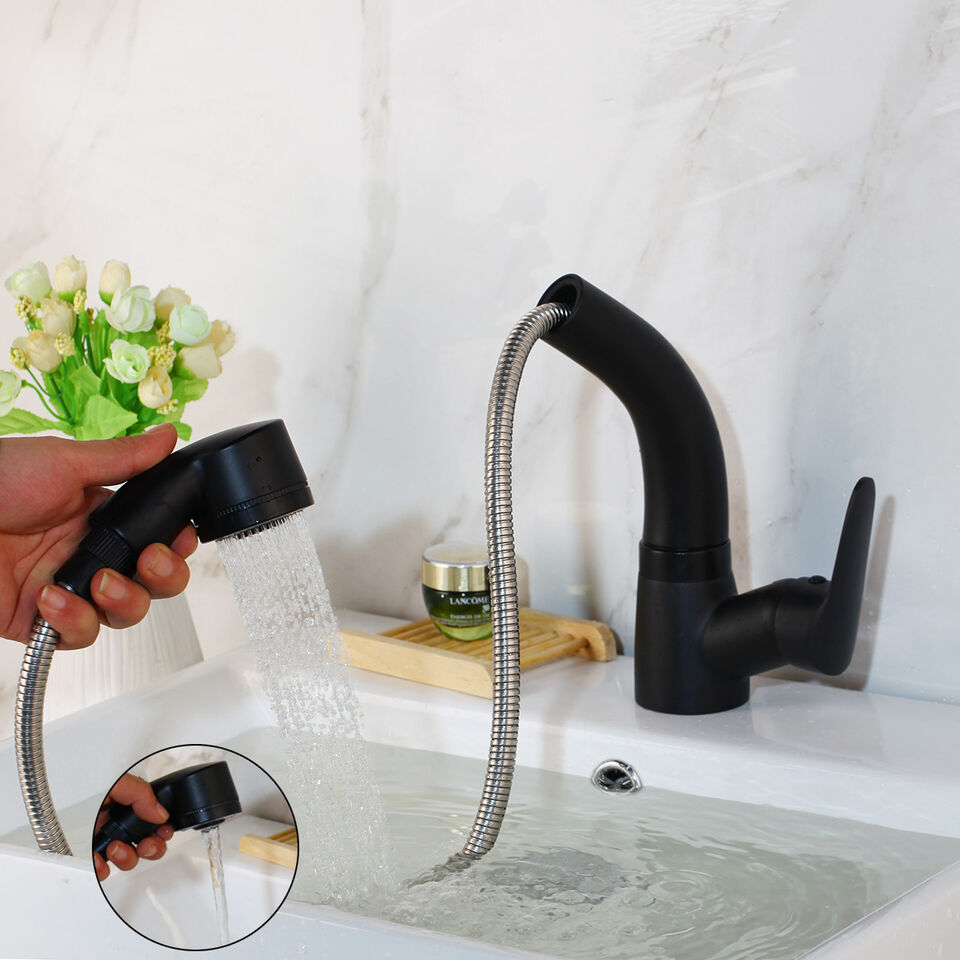 Ausziehbare Armatur für das Badezimmer in Messing Wasserhahn