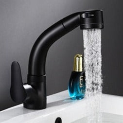 Ausziehbare Armatur für das Badezimmer in Messing Wasserhahn