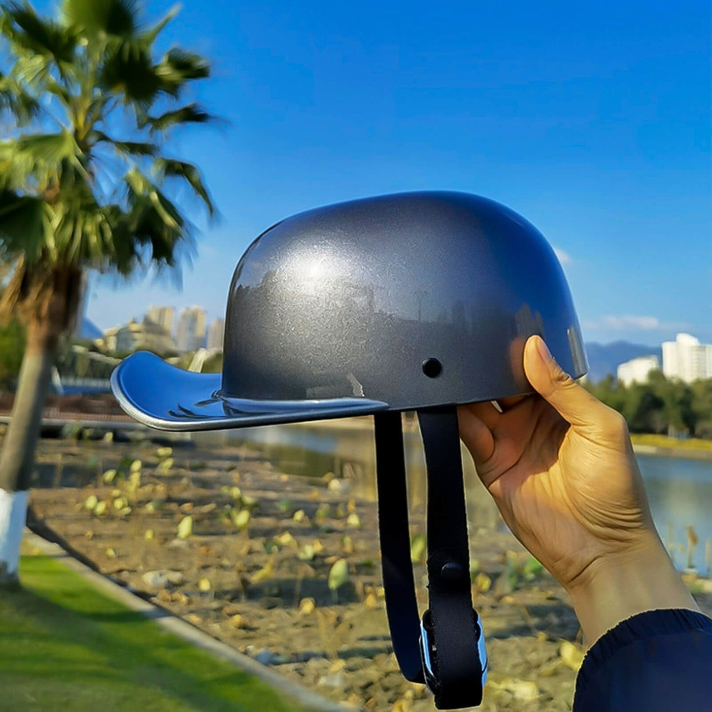 Baseballmütze Motorradhelm