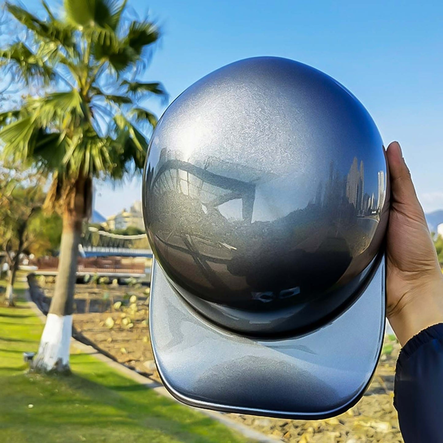 Baseballmütze Motorradhelm
