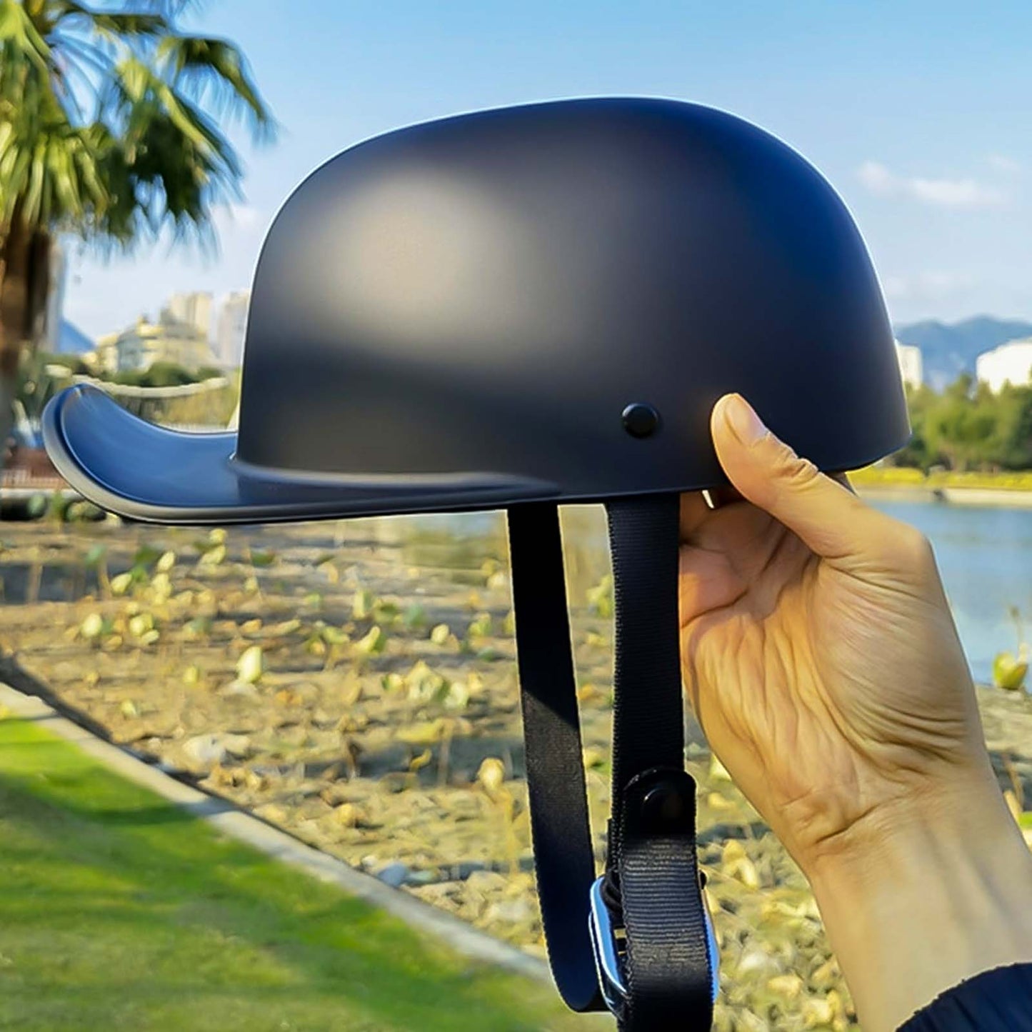 Baseballmütze Motorradhelm
