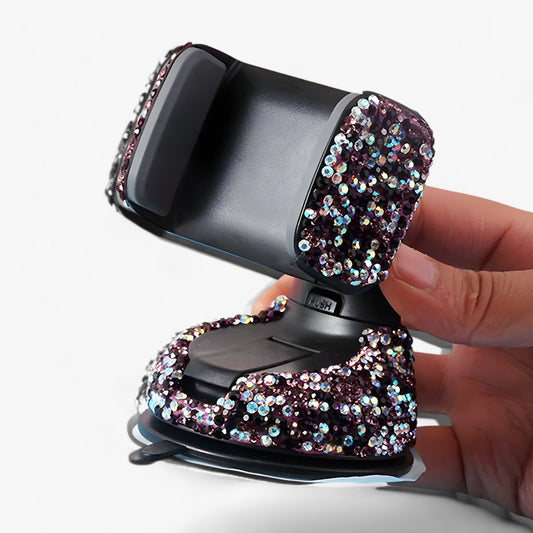 Bella | Handyhalter aus Strass - Elegance 360° für Armaturenbrett, Fenster und Lüftungsschlitze