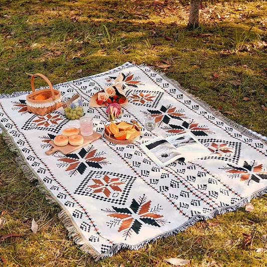Boho Picknickdecke | Ein modisches Boho-Tuch für deine Outdoor-Aktivitäten